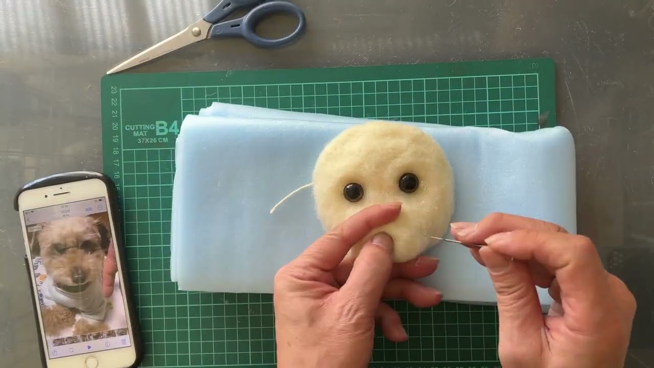 羊毛フェルトぬいぐるみ作り(1)ざっくりな作り方