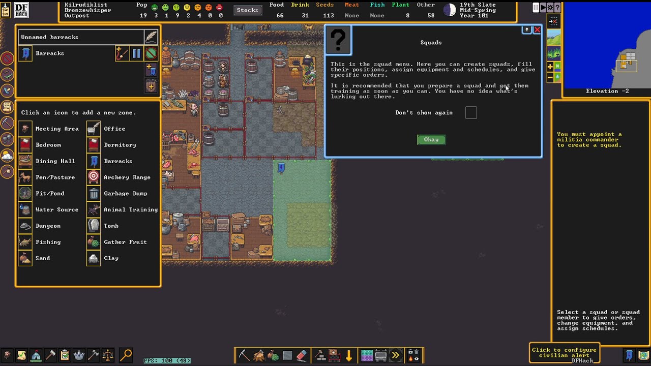 Lets play: Dwarf Fortress - Military and Stone Quarry