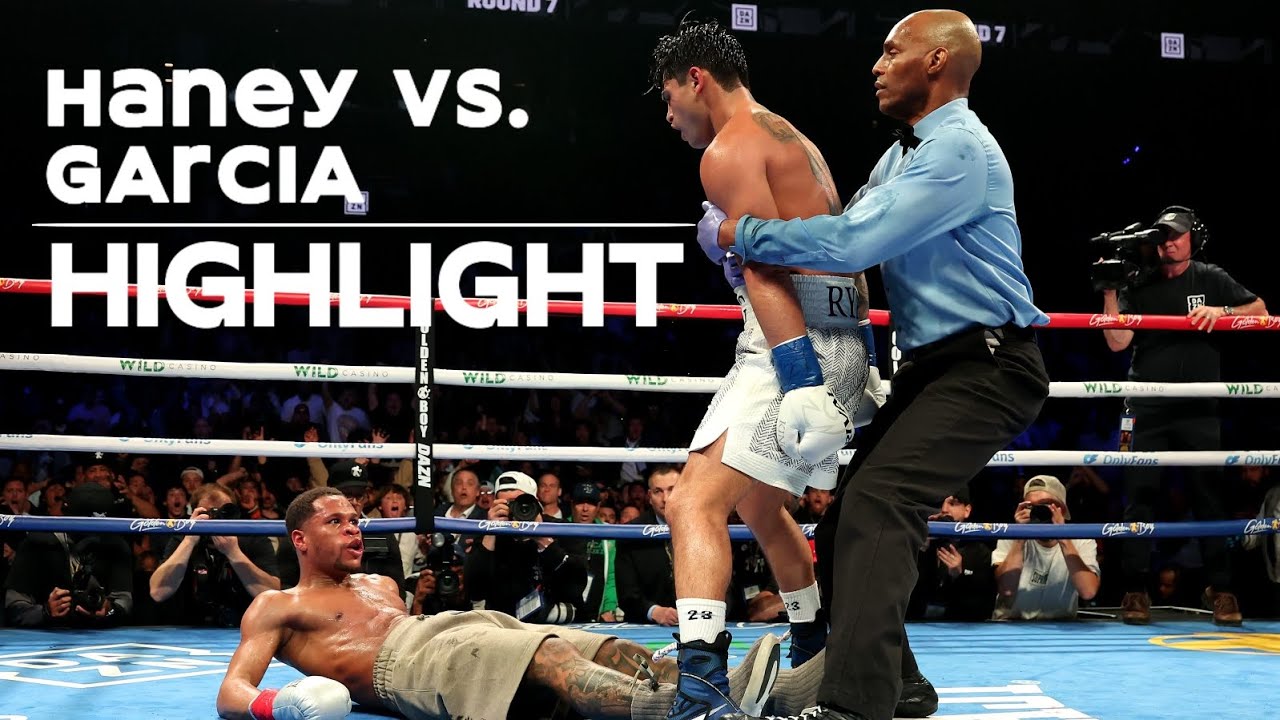 Devin Haney vs Ryan Garcia | KNOCKDOWNS HIGHLIGHTS