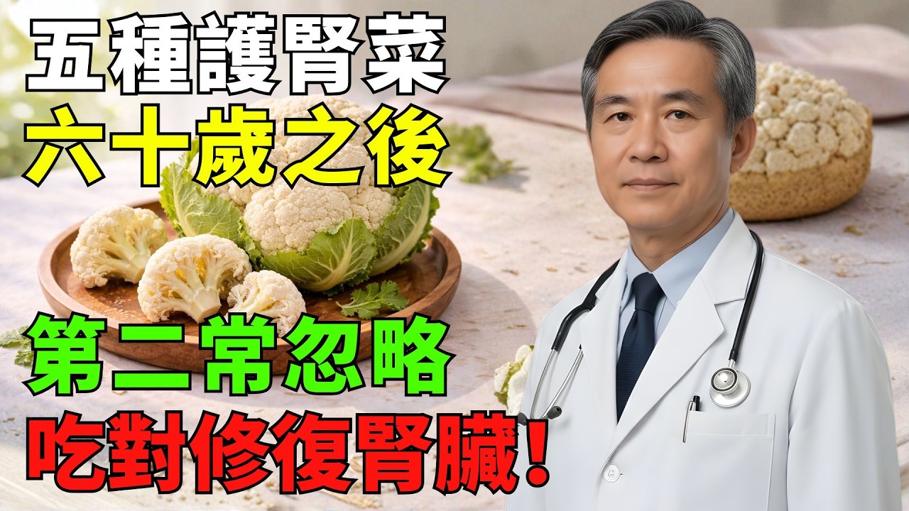 50歲後腎臟保養關鍵曝光！這5種綠色蔬菜有助代謝與循環平衡