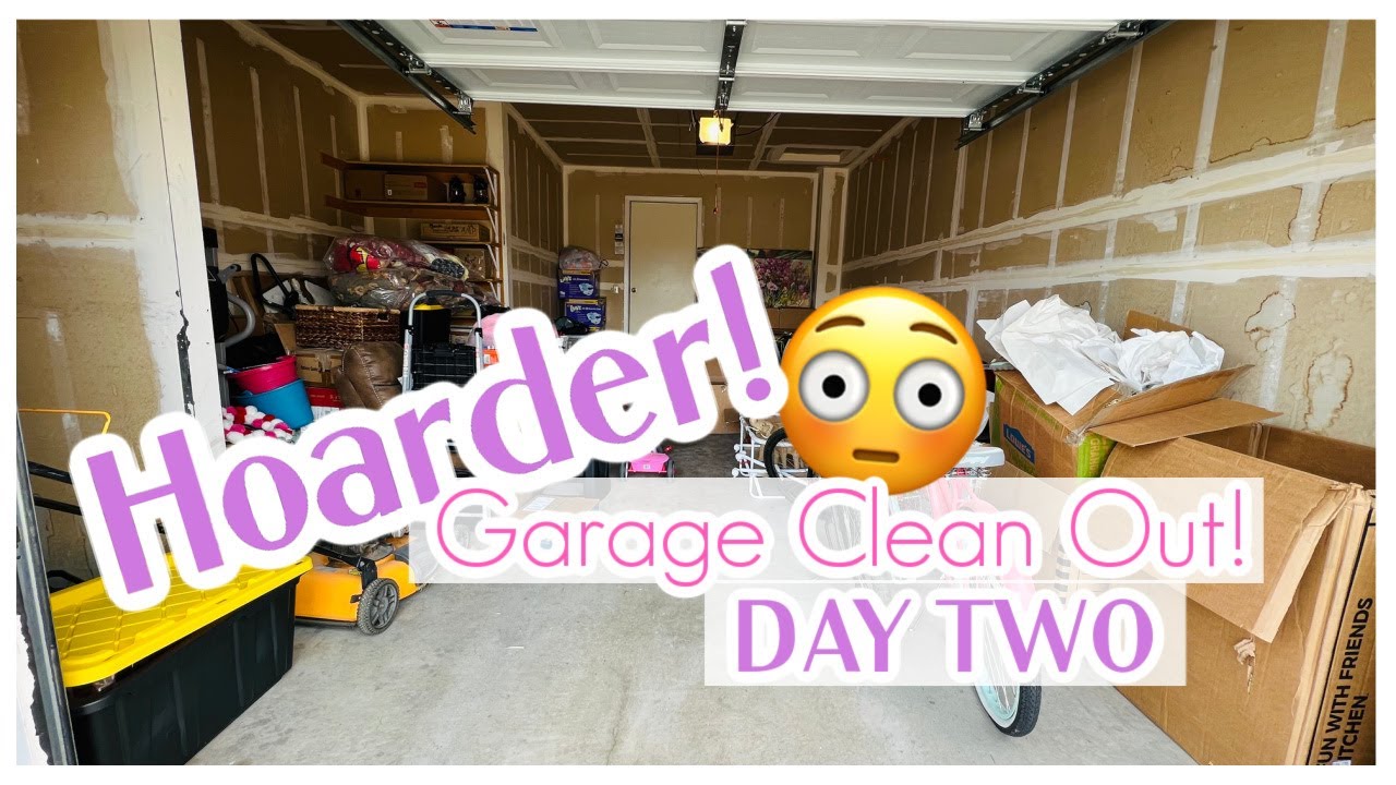 MASSIVE DECLUTTER | GARAGE CLEAN OUT DAY 2! SPRING CLEAN WITH ME| DECLUTTER & CLEAN WITH US!