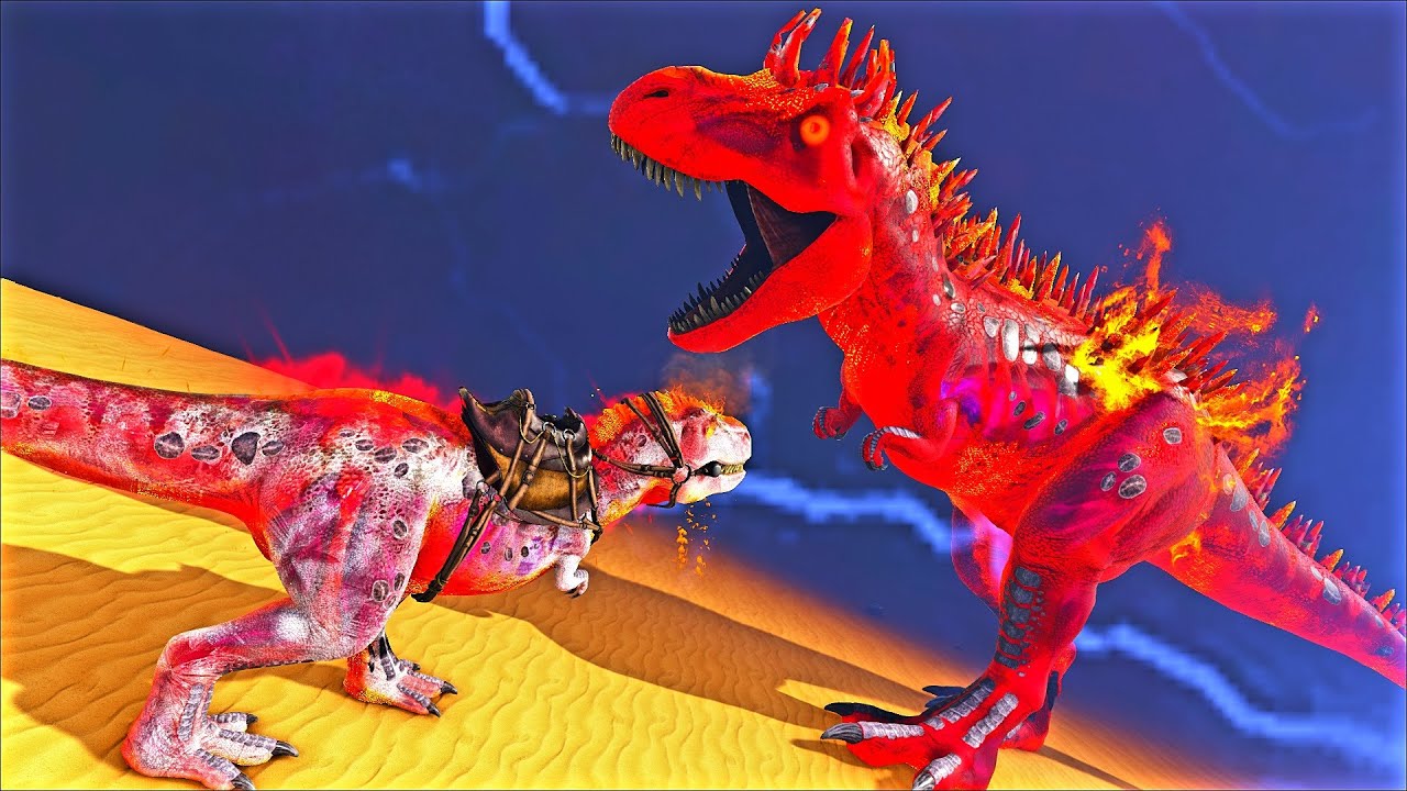 ARK PVP G.R- Meu Rex Com 1 Bilhão de Dano Vs O Mais Forte Da Tribo Rival! É O FIM! - DINOSSAUROS