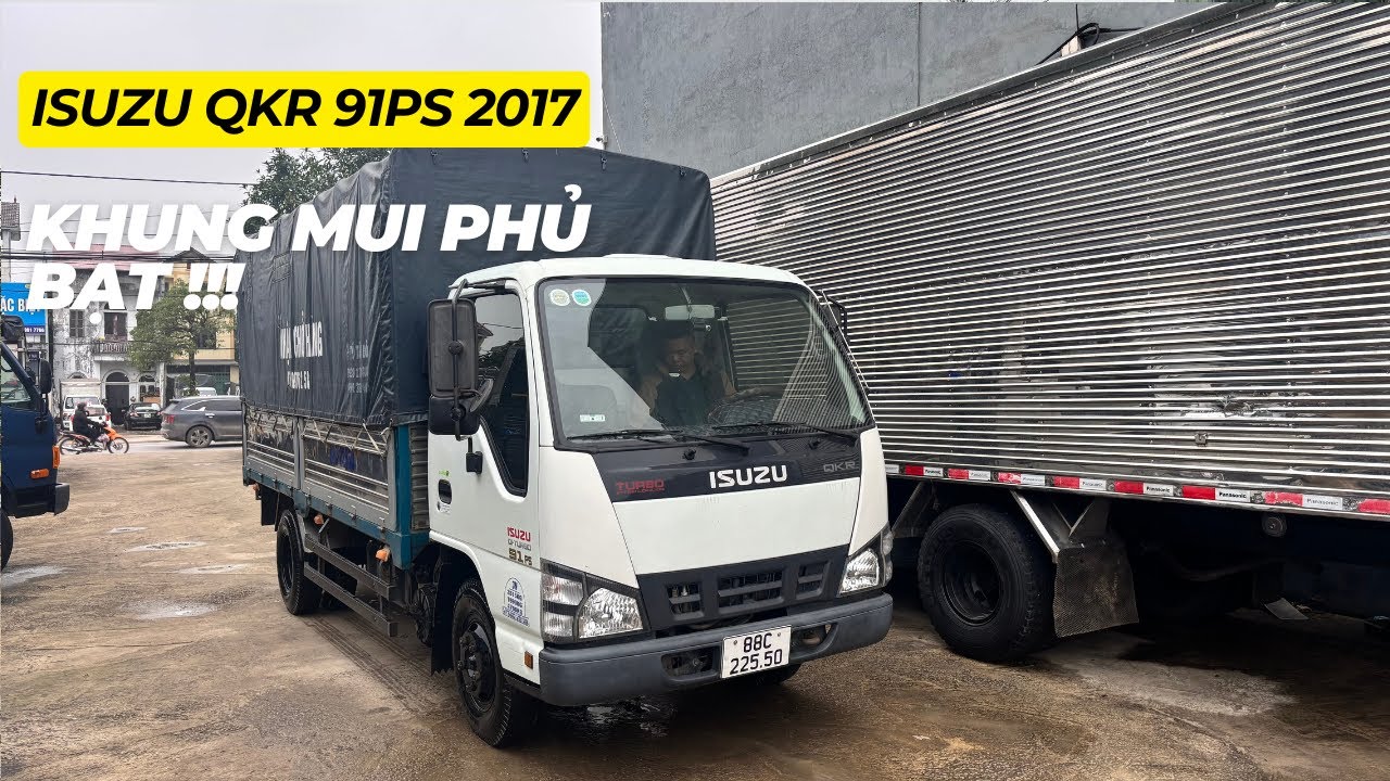 Isuzu QKR 91PS 2017 thùng mui bạt 4m3 xe chất | Dũng Xe Tải Đông Anh