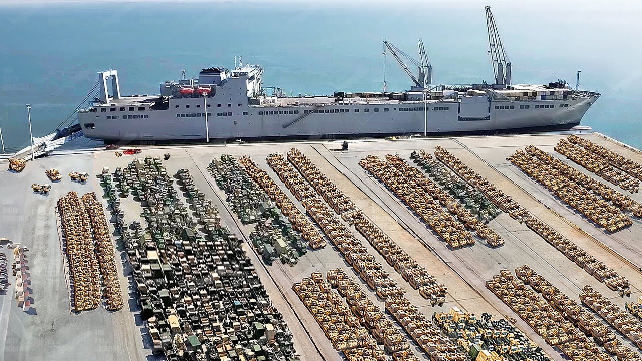 How the US Unloads Billions $ Worth of Military Hardware at Middle East Ports