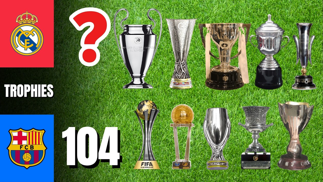 BARCELONA vs REAL MADRID: Who Has More Trophies? 🏆