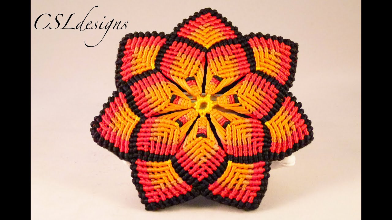 Macrame mandala flower