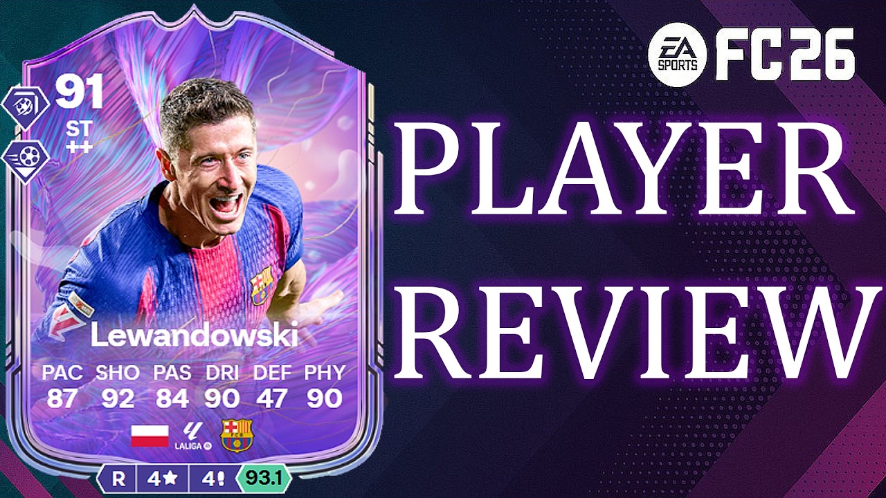 EA SPORT FC 26: ROBERT LEWANDOWSKI 91 FANTASY FC PLAYER REVIEW