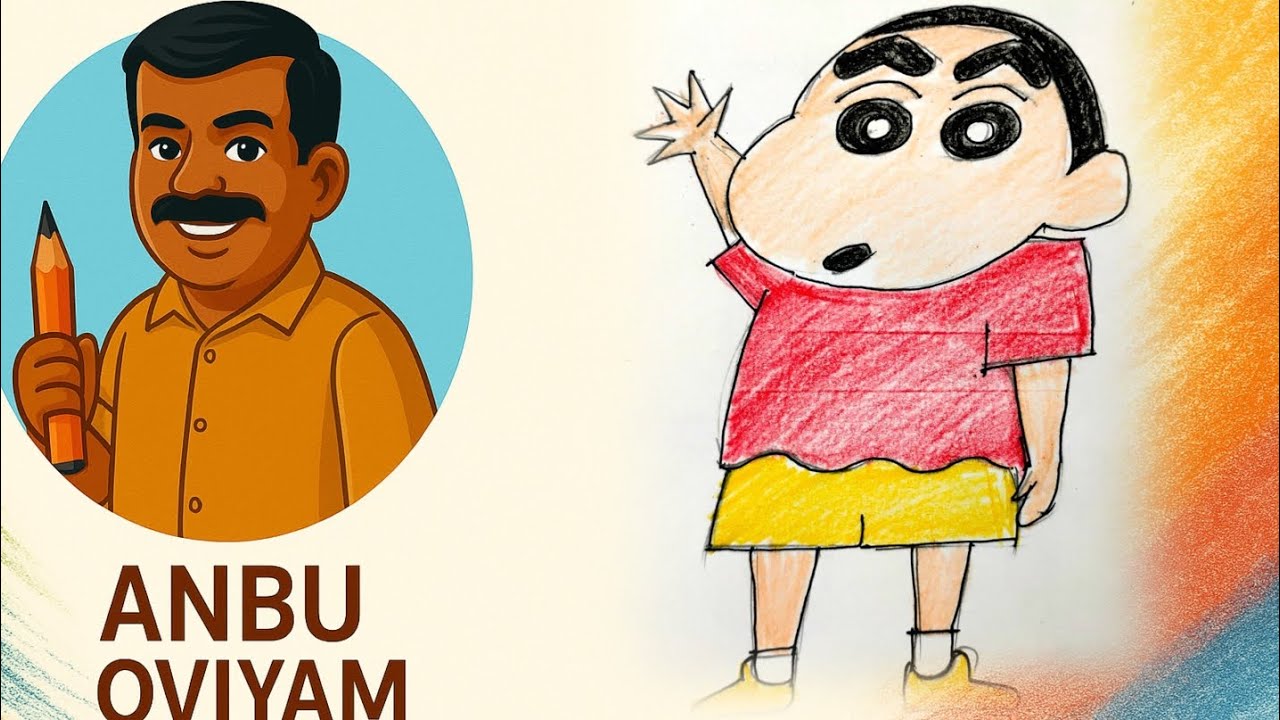 Naughty Smile of Shinchan 😜✨ | Colour Pencil Shading Drawing