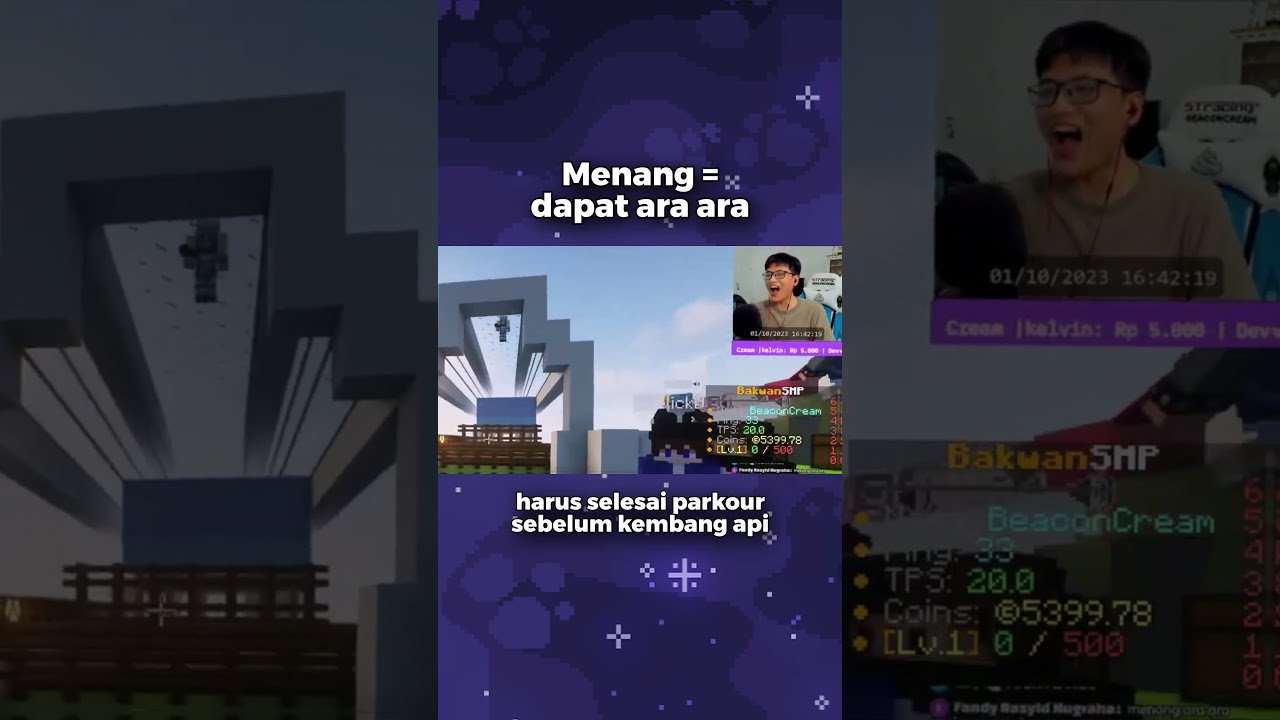 kalau menang parkour, dapat ara ara! 