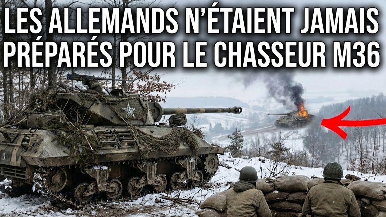 Les Allemands N’Étaient Jamais Préparés À Cela ! Un Canon Américain Caché De 90 Mm A Frappé À