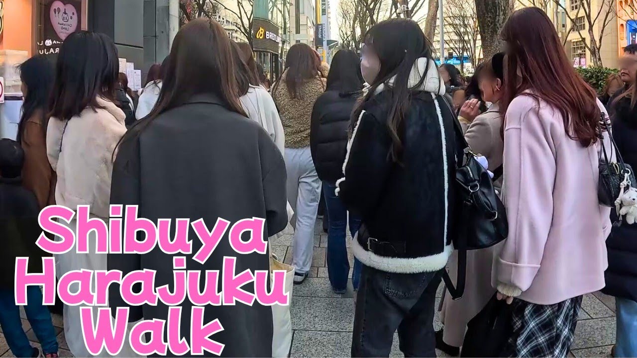 【Shibuya to Harajuku】Tokyo Winter Walk | Shibuya to Harajuku via Meiji-dori 39 min【4K】