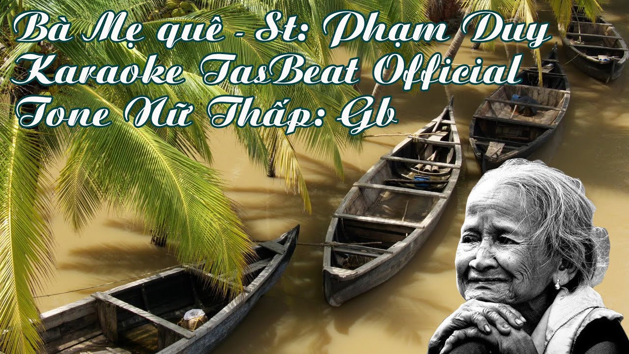 Karaoke Bà Mẹ Quê - Tone Nữ Thấp | TAS BEAT