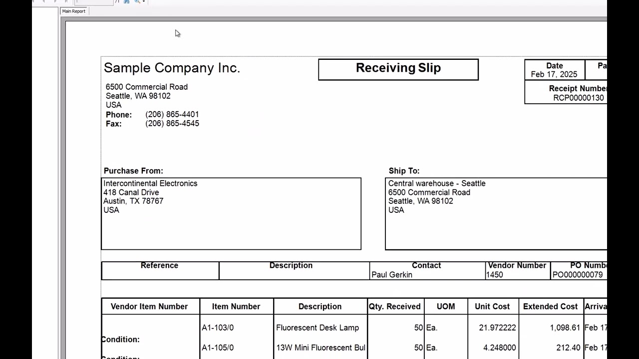 Sage 300 Purchase Order Module: Common Transactions