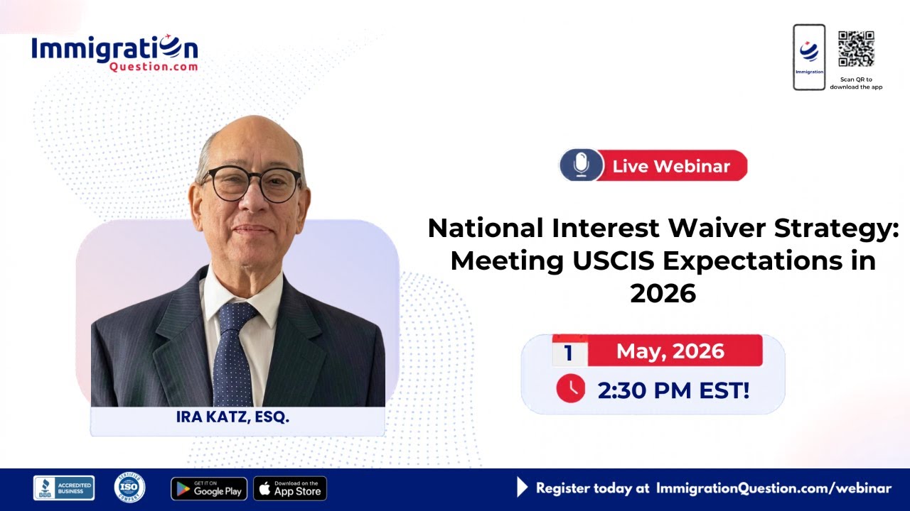 National Interest Waiver Strategy: Meeting USCIS Expectations in 2026