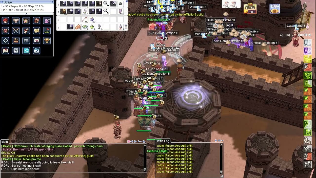 Ragnarok Online PreRenewal War of Emperium Footage March 2024 MMORPG