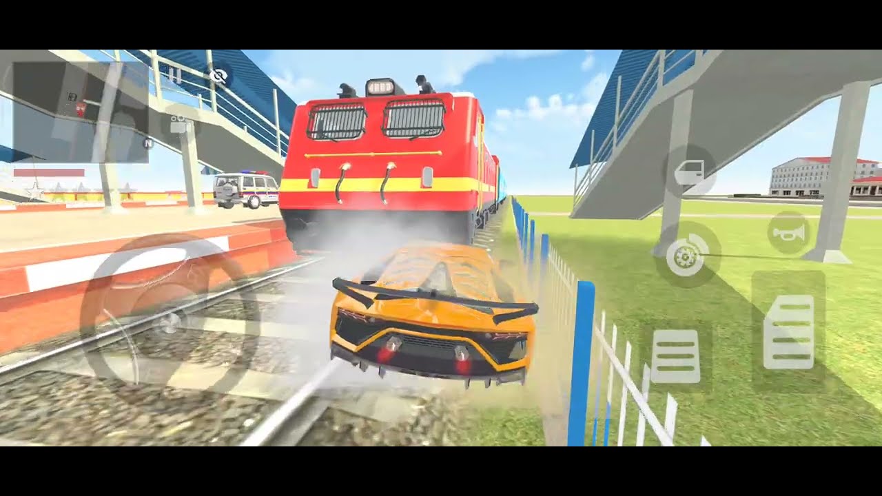 LAMBORGHINI TRAIN KE NEECHE AA GYE IN GTA 5 