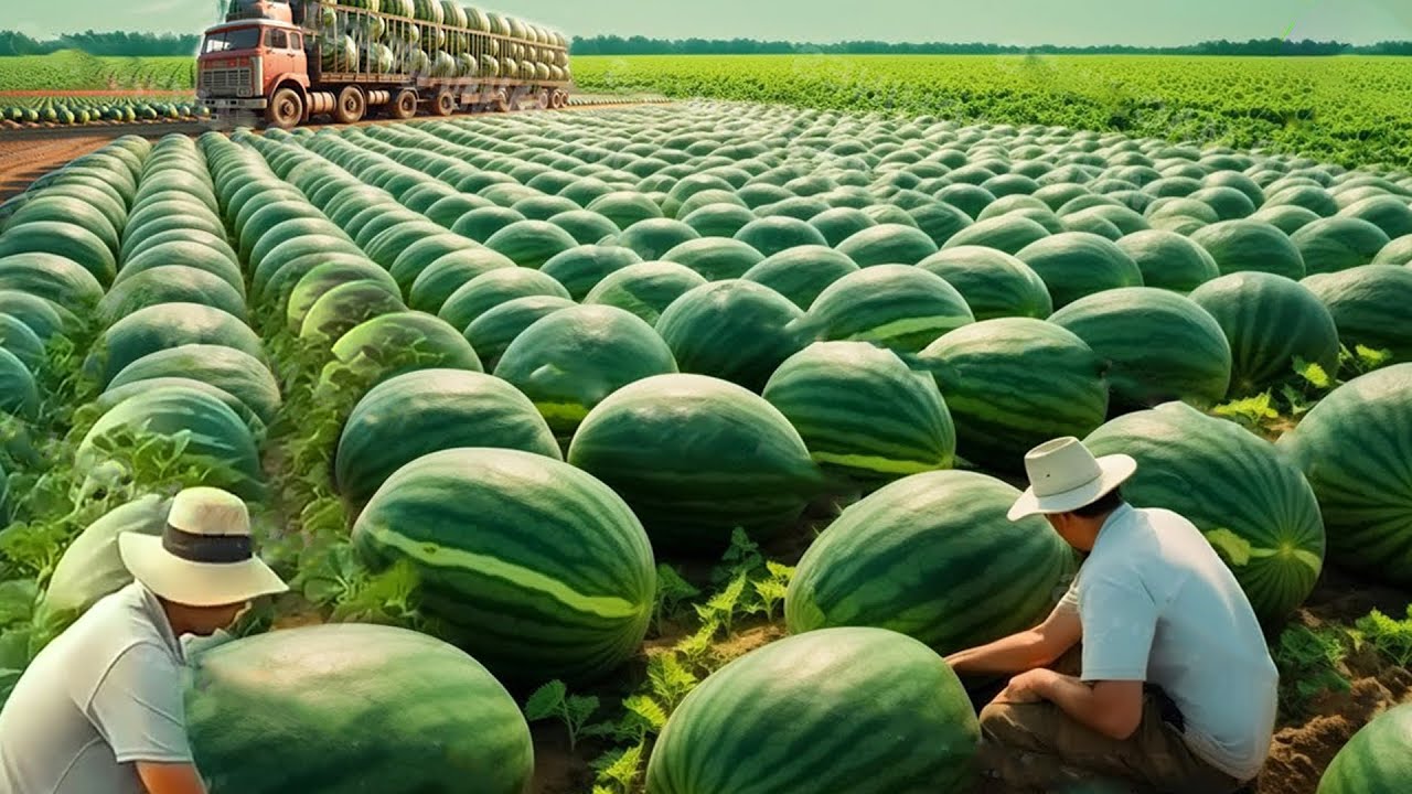 شاهد كيفية زراعة وحصاد البطيخ وجميع الخضروات في الصين، وصولاً إلى التعبئة والتغليف بأفضل الطرق!
