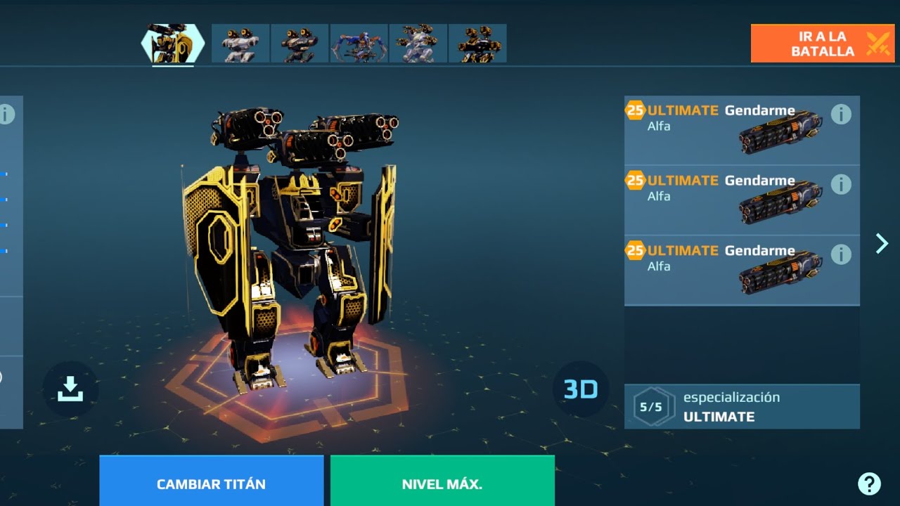 Ultimate Arthur Gendarme War Robots WR