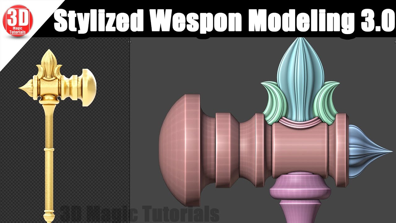 Stylized Wespon Modeling in Blender 3.0