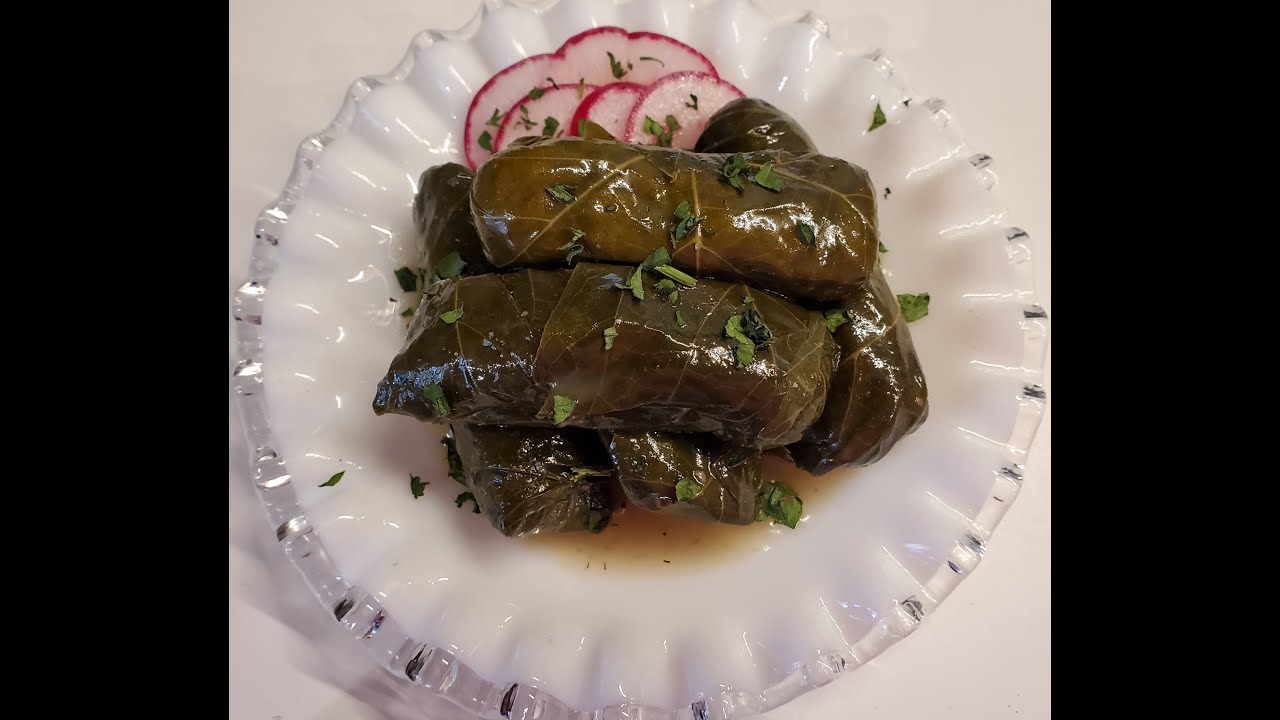Dolmades - Stuffed Grape Leaves, Vegetarian Style!