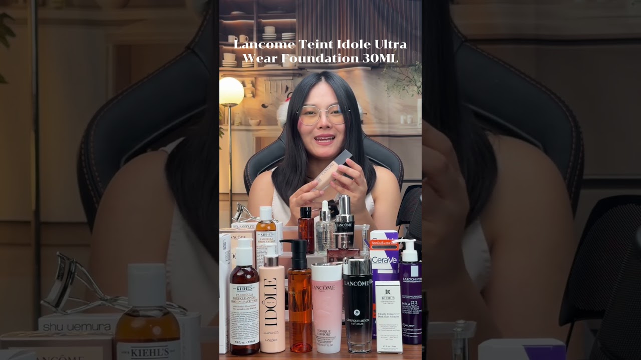 ￼LANCOME TEINT IDOLE ULTRA WEAR รองพื้นลังโคมรองพื้นปกปิดคุมมัน บางเบา พร้อมบำรุงผิว อัพเกรดสูตรใหม่