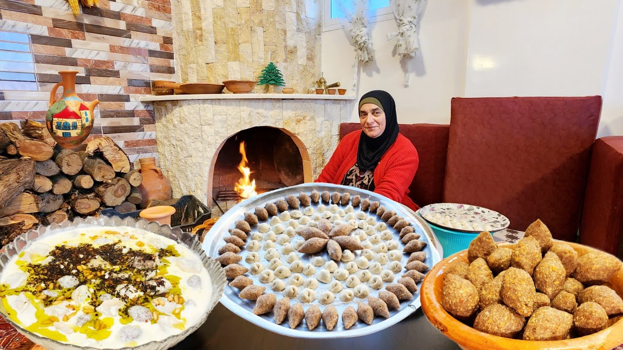 الباشا وعساكره🔥كبة مقلية وشوربة فطر خيالية😍سفرتنا الرمضانية بأجواء دافئة🔥🇱🇧