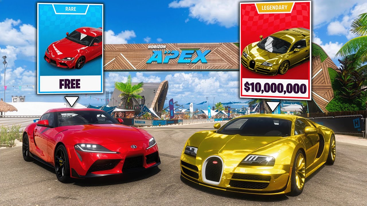 FREE Race Car vs $10,000,000 Race Car!