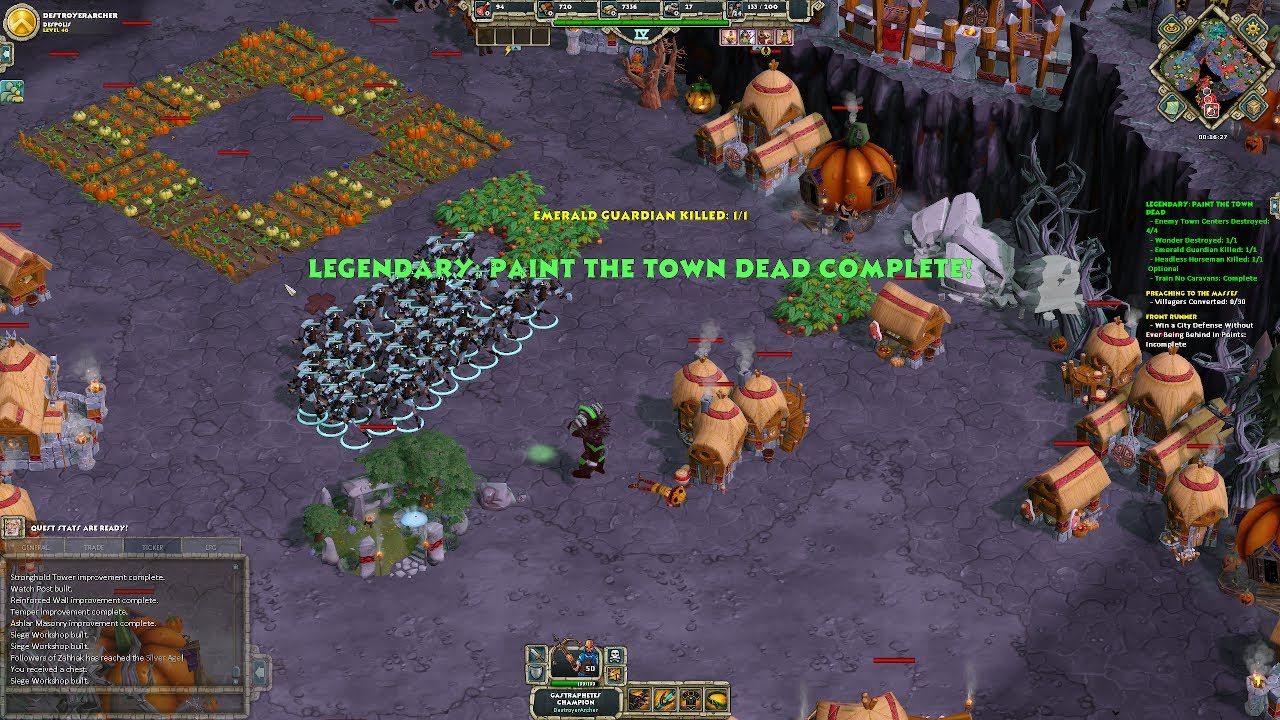 AoEO Legendary: Paint the Town Dead SOLO as Greeks (Gastraphetes + Titus Rams)