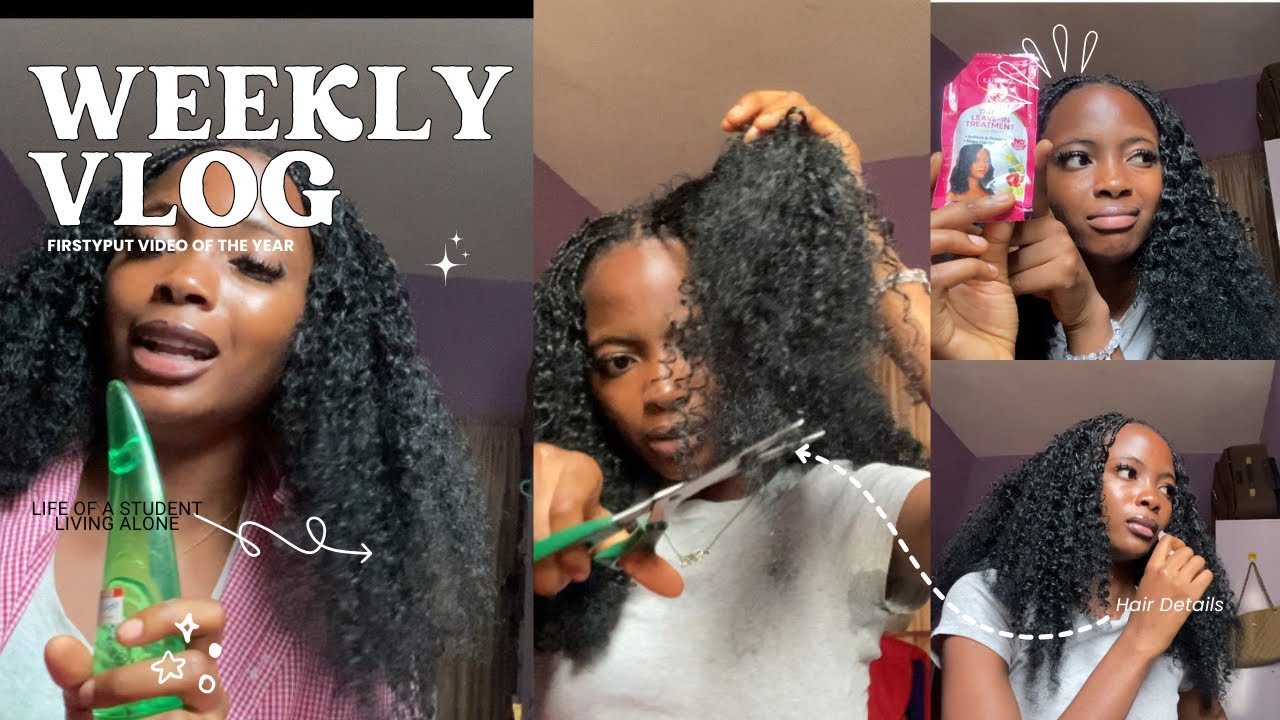 I MADE A BRAIDED PIXIE CURLS| A WEEK IN MY LIFE AS A STUDENT LIVING ALONE😔, First video of the year