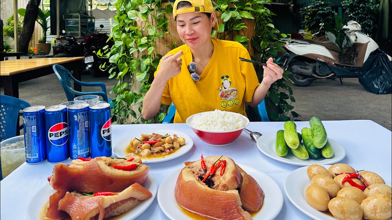 ĐẠI CHIẾN 1MÌNH KHÔNG THUA GÌ THỬ THÁCH 4KG THỊT SIÊU MỠ KHO TRỨNG ĂN CÙNG CANH KHỔ QUA CÁ THÁC LÁC