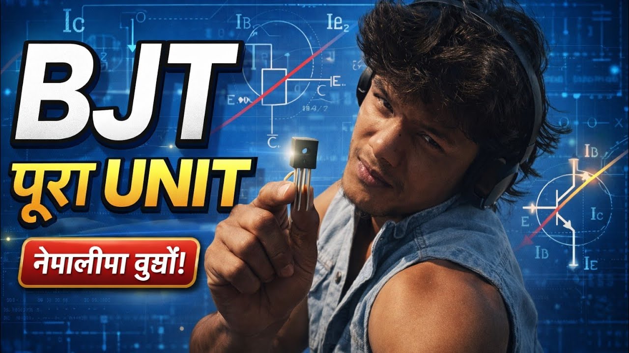 BJT Explained in Nepali | Full Unit Physics / Electronics NPN & PNP, CE/CB/CC,   | MrNiriTeach” NEB