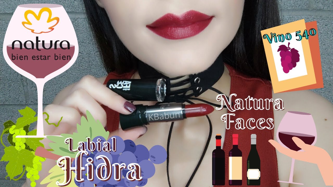 LABIAL HIDRA VINO 540 NATURA FACES.
