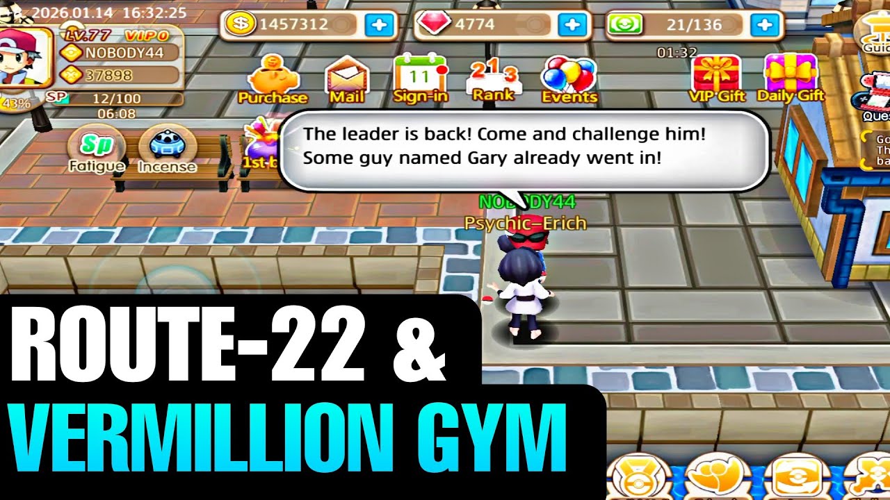 ROUTE -22 AND VERMILLION GYM WALKTHROUGH I POCKET CREATURES MONSTER I 