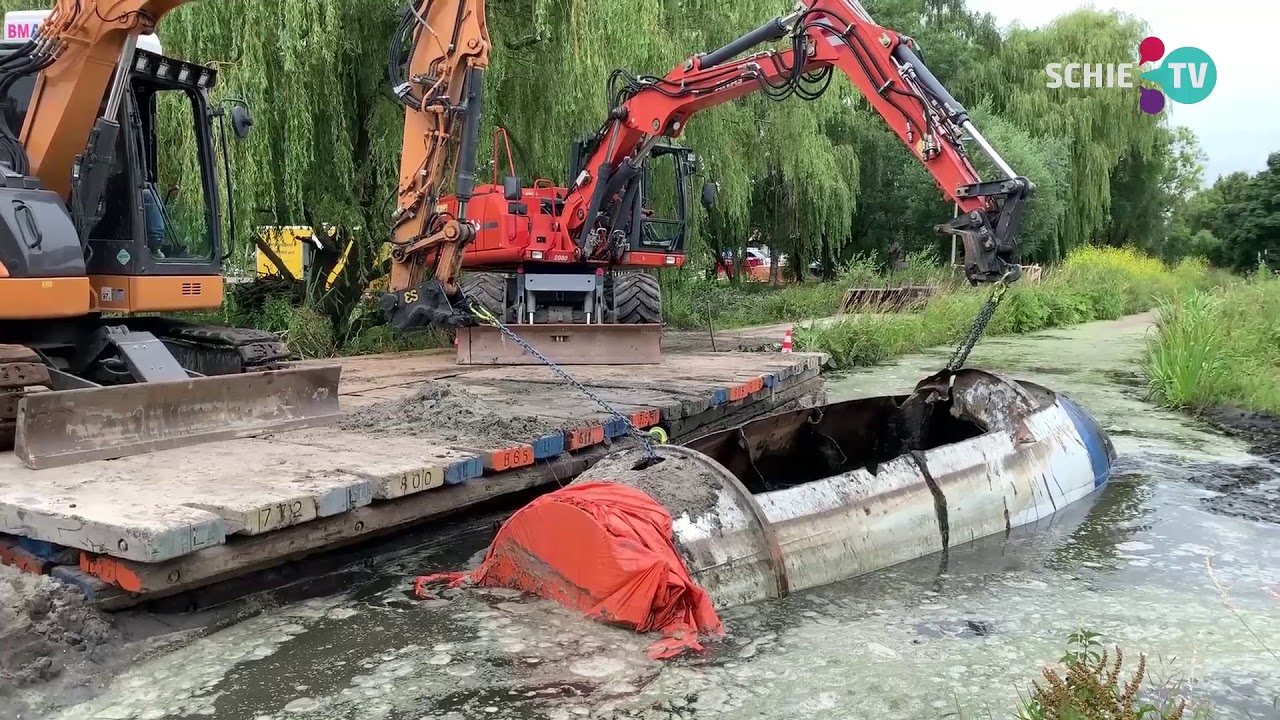 SCHIE TV:  Berging betonmixer gaat morgen weer verder