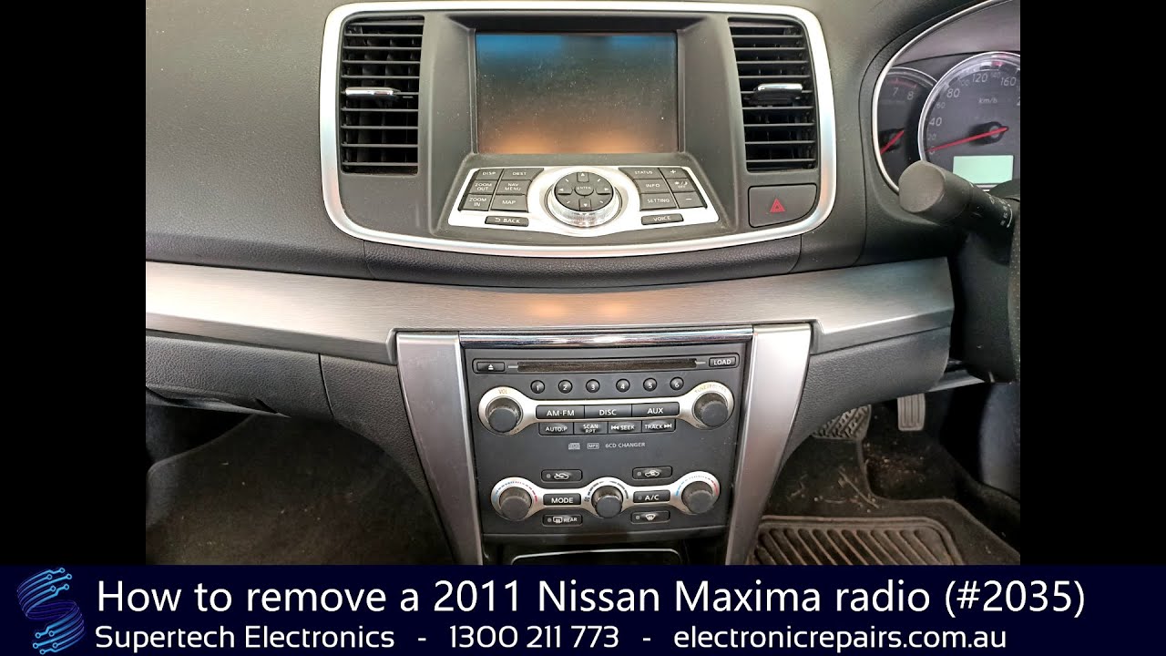 How to remove a 2011 Nissan Maxima Radio (#2035)