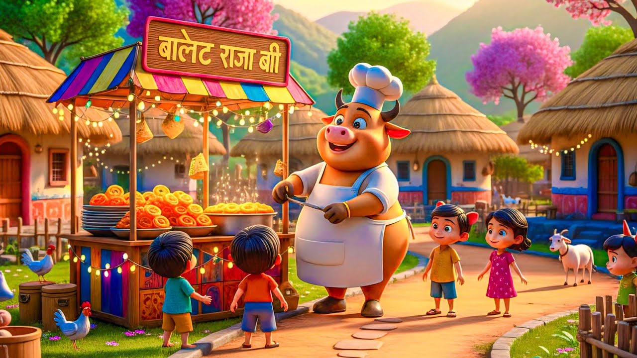 Jalebi Wala Bull Uncle 🐂🍩 | Meethi Moral Story | Kids Cartoon Hindi