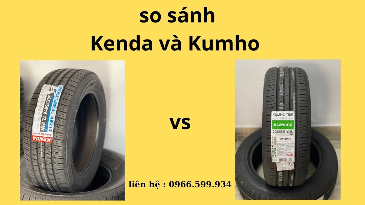 So Sánh Lốp Ô Tô Kumho và Kenda