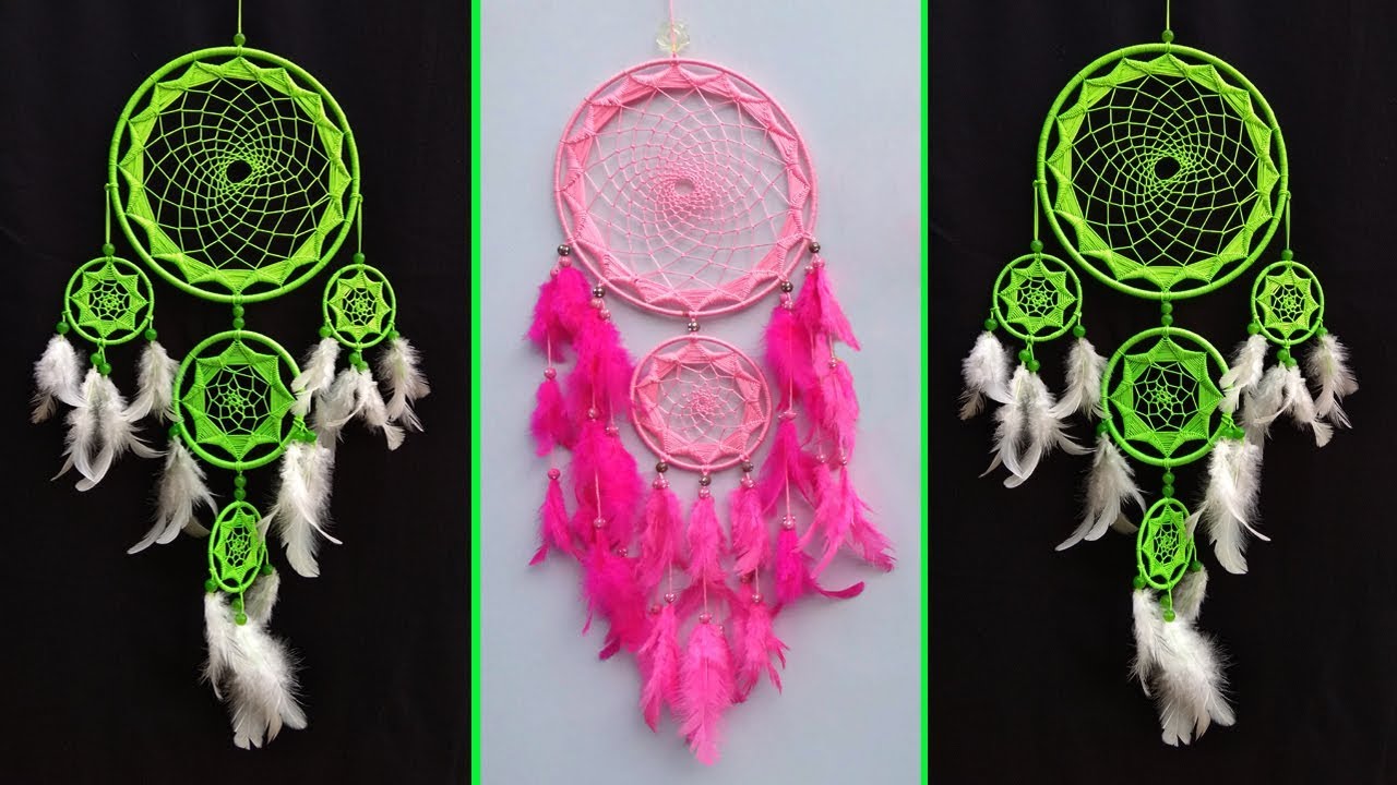 DIY Super Easy Way to Make Dreamcatcher | Step by step slow video tutorial