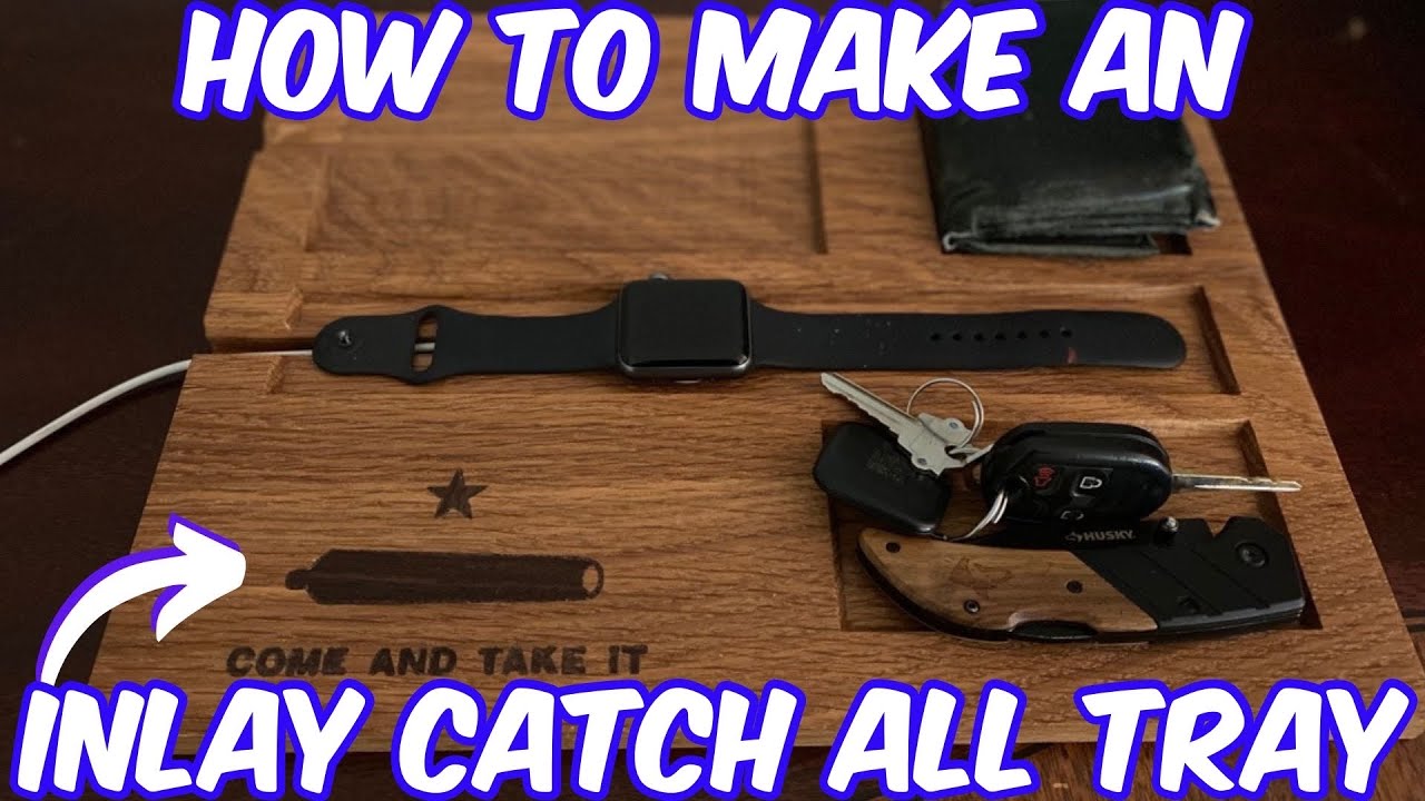 How to Make an Inlay Catch All Tray on CNC | Carbide Create Tutorial #cnc #cncwoodworking #shapeoko