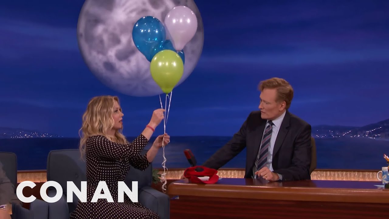 Christina Applegate Brings Birthday Gifts For Conan | CONAN on TBS