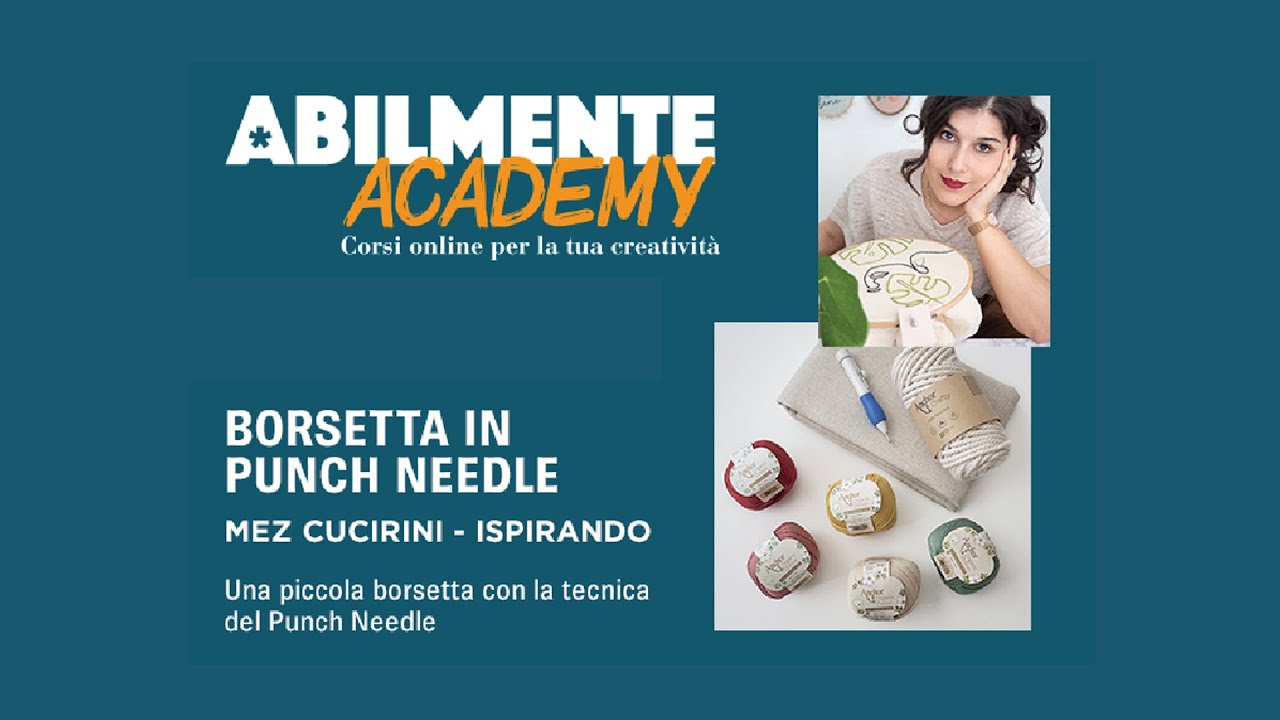 Corso di Punch Needle crea la tua borsetta – Abilmente Academy