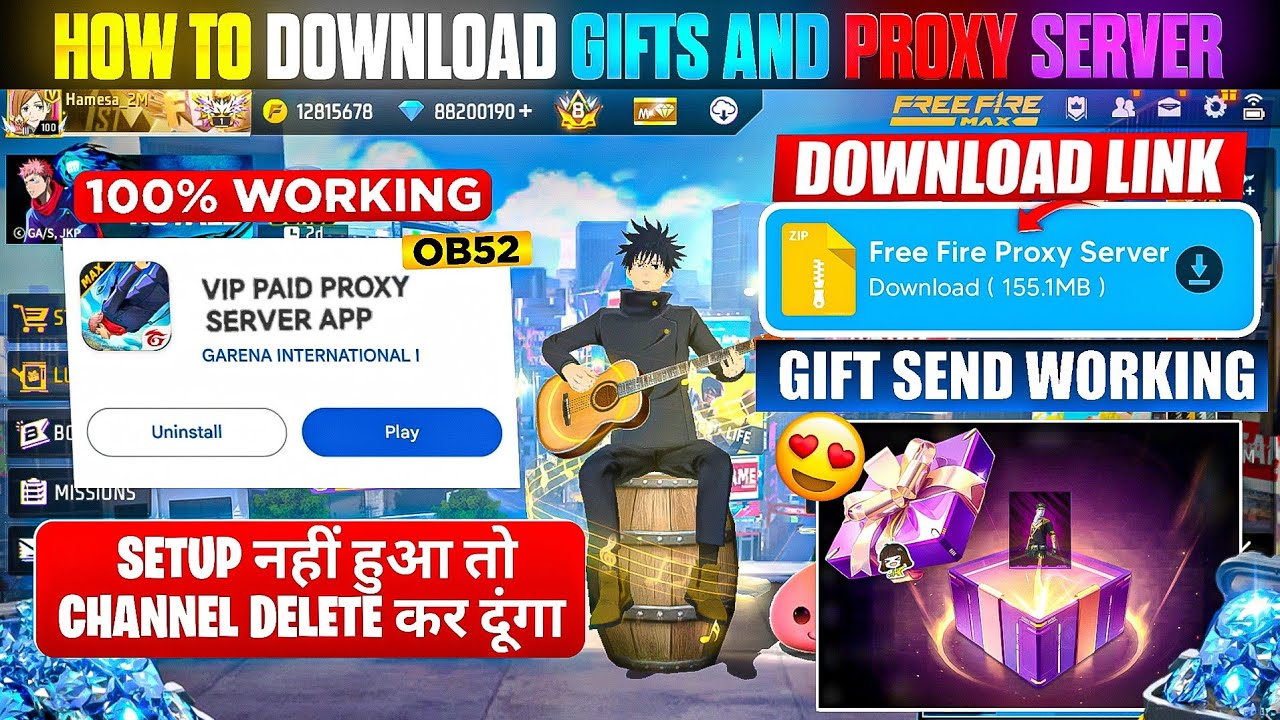Скачать VIP-прокси-сервер Free Fire (100% рабочий) 🥳💥 Скачать VIP-прокси-сервер за 1 минуту FF Proxy