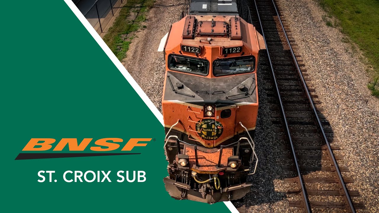 Summer on the BNSF St. Croix Sub - 2024 | Fast BNSF Freight Trains on the Mississippi River