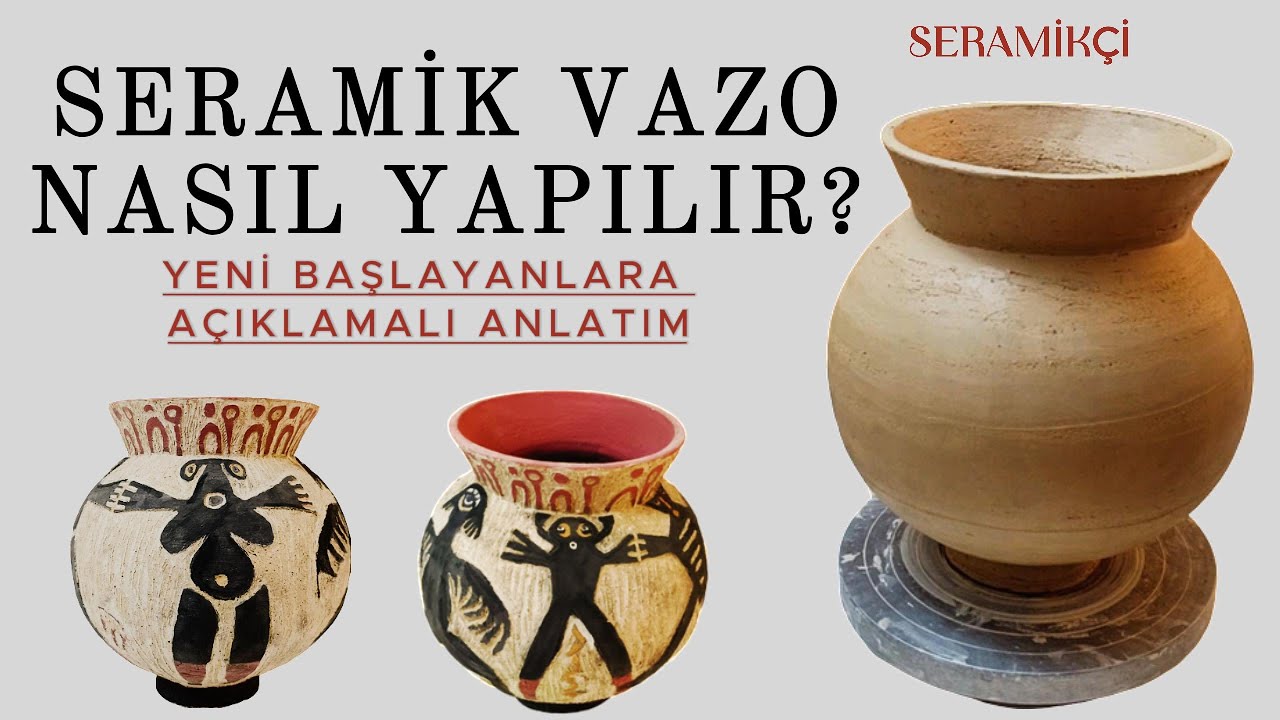 Seramik Vazo Nasıl Yapılır? _ How to Make a Ceramic Vase - Step by Step for Beginners #ceramic