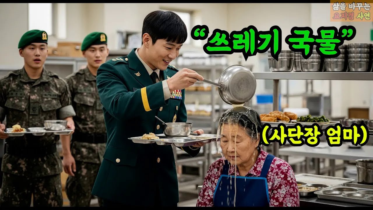 할매나 처 먹어 구내식당 할머니를 모욕하던 육군 중위, 그녀는 사단장의 어머니였다  육사 출신 중위의 충격 결말