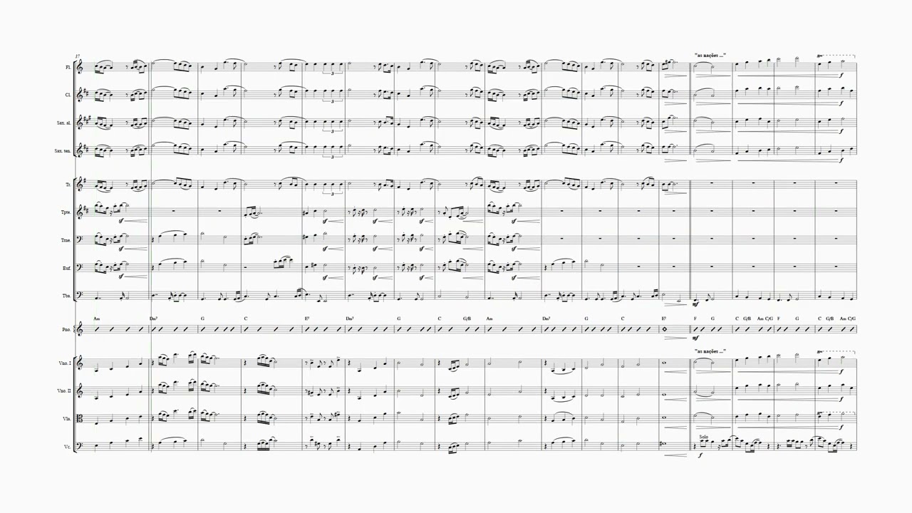 ALÉM DO RIO AZUL - Voz da Verdade [PARTITURA para Orquestra INSTRUMENTAL]👇PARTITURA PDF👇