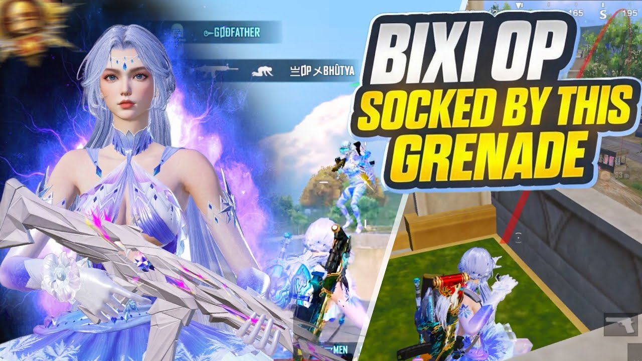 BIXI OP SHOCKED BY THIS GRENADE 😱 | 1v4 intence Clutches in conqueror lobby 🔥