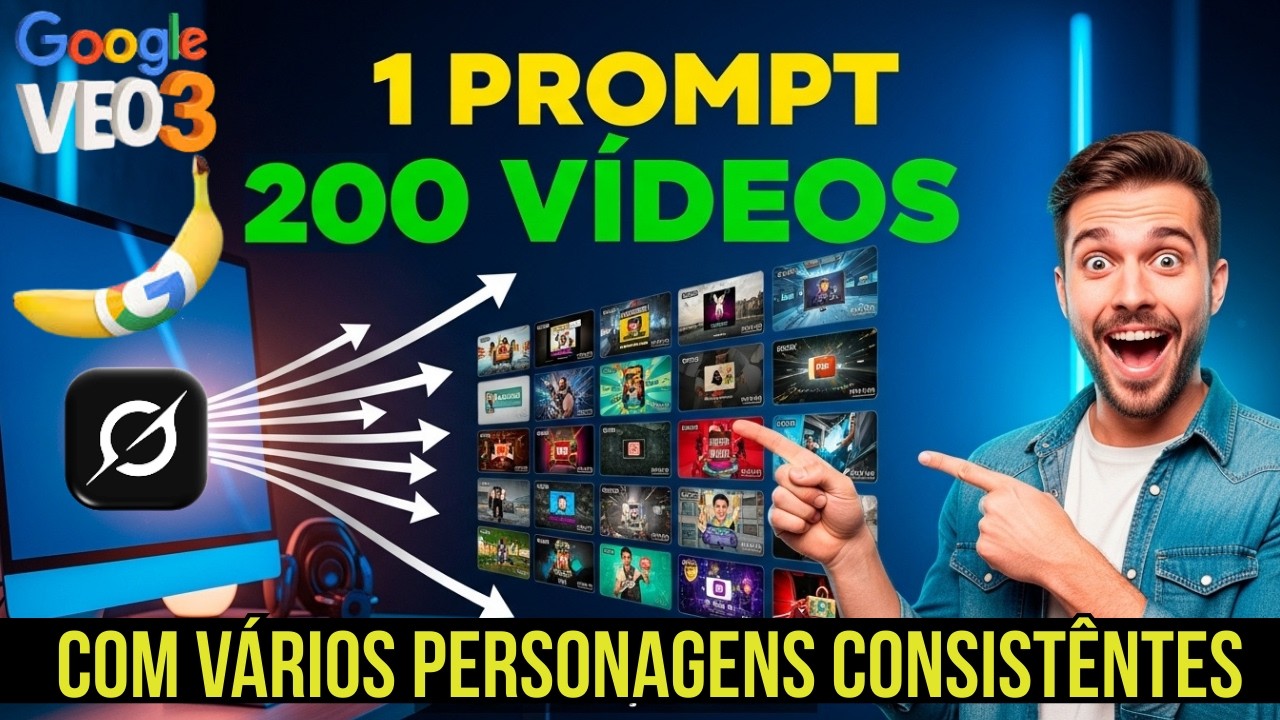 Automação com IA: Gere Vários Vídeos com 1 Clique (Personagens 100% Consistentes)