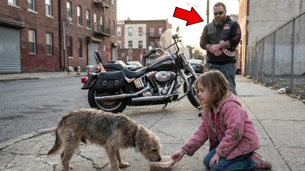Girl Sold Her Dress to Buy Food for Stray Dogs — 130 Hells Angels' Gift Left Her Awestruck