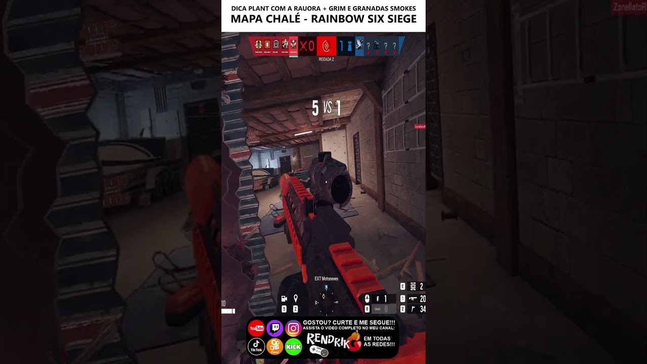 DICA PLANT COM A RAUORA + GRIM E GRANADAS SMOKES MAPA CHAL&Eacute;   RAINBOW SIX SIEGE #rainbowsixsiege #r6